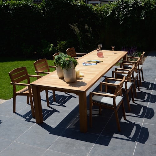 Traditional Teak Noor eettafel - Afbeelding 4