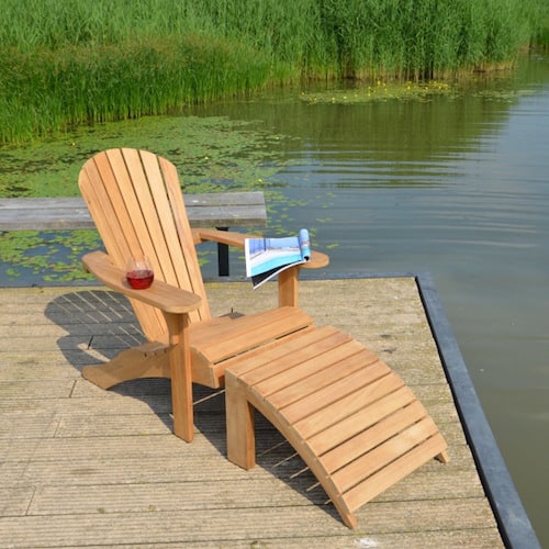 Traditional Teak Sienna mosaic beachchair - Afbeelding 4